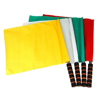 Професионален Спортен Флаг Арбитър на Мача, Набор от Флагове, за да Патрулират футболни състезания, Лайнсмен, Привличане на Вниманието на Цвят, Дебели Пилон, Флаг