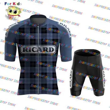 Децата 2023 Ricard Детски Летни Дрехи за Колоездене МТБ Състезание с Къс ръкав Ropa Ciclismo Риза за езда
