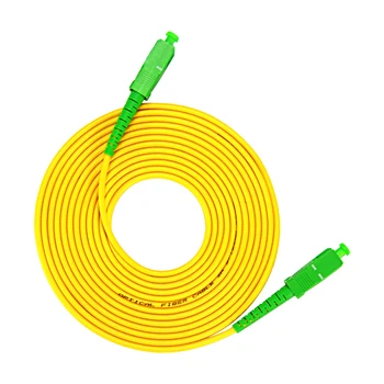 50 БР. Скок SC APC, SC APC един режим оптичен Пач кабел 3,0 мм, PVC G657A SM FTTH Оптичен кабел 1 М/2 М/3 М/5 М