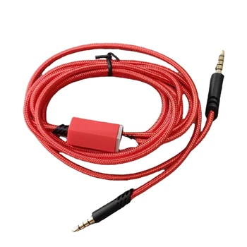 Преносимото кабел за слушалки A10 A40, кабел за слушалки 3.5 мм Aux кабел, с ясен звук, бутон за изключване на звука