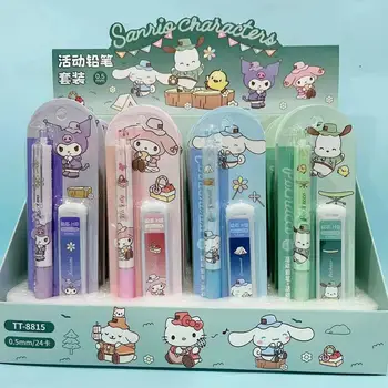 Механични моливи Hello Kitty на едро Sanrio Мультяшная серия моливи Melody Pachacco Cinnamoroll Kuromi Kawaii Канцеларски материали 0,5 мм