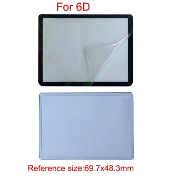 Място на Външен Екран Горния Външен LCD дисплей Стъклена Защитно Фолио за 5D 5D2 1100D 6D 450D 500D, 550D 600D 60D резервни Части За Ремонт на Фотоапарати