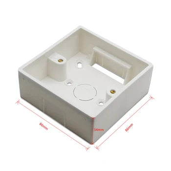 86 * 86 мм Стенни Разпределителните кутия за Превключвател Щори Цвят Бял, Началната кутия за Превключвател на Завесата QCSMART WiFi