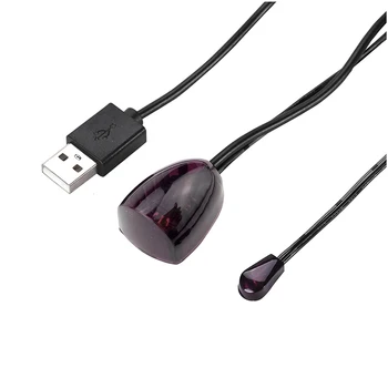 Практичен IR Инфрачервен Приемник за дистанционно Управление Удължаване на Ретранслатор Емитер USB Адаптер Черен 5 се Прилага за всички устройства за дистанционно управление