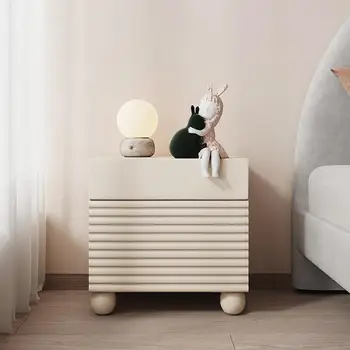 Луксозни нощни шкафчета, модерни Малки дървени шкафчета сив и черен цвят, Естетичен дизайн на хол, Мебели Mesa De Cabeceira