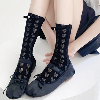 Дамски Дълги чорапи до коляното в окото С модел, Модел чорапи, Дантелени Чорапи до прасците, Сексуална найлонови японски Чорапи