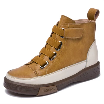 Dilalula/2023, Есенно-зимни дамски ботильоны за почивка, дамски обувки на плоска подметка от естествена кожа, с кръстосани на шнур, най-новата мания
