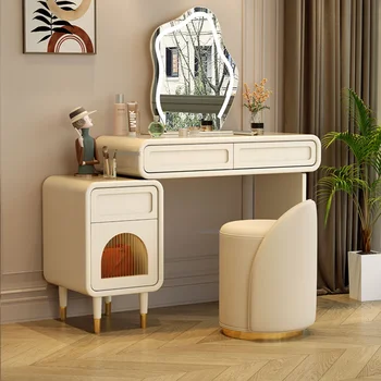 Модерни Скринове, Мебели за спални Многофункционално бюро-Шкаф за съхранение В апартамента Козметични маса-Тоалетка с огледало