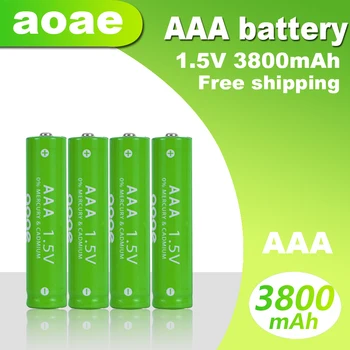 1,5 Алкални батерии aaa 3800 ма ааа Акумулаторна батерия NI-MH AAA Батерия за Часовник, Мишки, компютри, играчки и така нататък + Безплатна Доставка