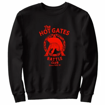 The Hot Gates Battle Club, Коринтски шлем, Символ на Спарта, Нови Блузи От 100% памук, Удобни Ежедневни мъжки Градинска облекло