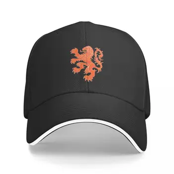 Нов Холандски лъв (оранжев/бял контур), бейзболна шапка, рибарски шапки, Военна шапка, Мъжки, дамски шапки, мъжки