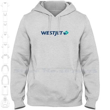 Логото на WestJet Airlines Облекло Унисекс 2023, Hoody С Графичен Лого на марката, Hoody с качулка