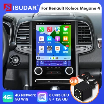 ISUDAR Android 12 Автомагнитола За Renault Samsung SM6 Talisman Koleos Megane 4 2017 Авто Мултимедия 2 Din Tesla GPS Carplay Стерео