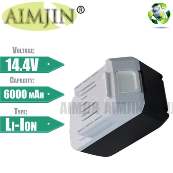 AIMJIN 14,4 v 6000 mah BL1413G Литиево-Йонна Акумулаторна Батерия За Makita BL1460G DC18WA DMR106 UH480D UH520D UM165D UR140D