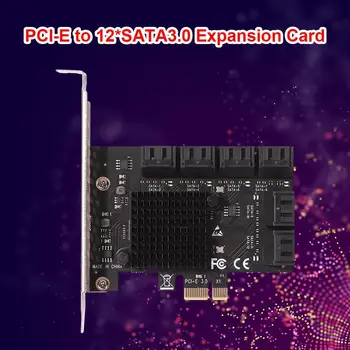 10-портов карта за разширяване на PCIE, адаптер, PCIe контролер SATA 3.0, 6gb/с за работния плот