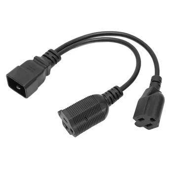 Захранващ кабел Y-образни Сплитер Plug and Play IEC320 С20 от щепсела до 5-15R 5-20R Женски захранващ кабел US Plug 125-250 В Траен и Водоустойчив за