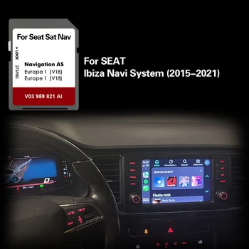 За система Seat Ibiza Navi 2015-2021 Калъф за навигационна карта на Ирландия, Гърция, Финландия SD Картата е 32 GB GPS