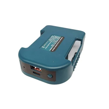 Държач на батерията с адаптер за зарядно устройство QC3.0 USB Type-C за Makita 18V, държач за съхраняване на батерии, стойка за съединителни устройства, Топла