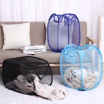 Кошница за дрехи и квадратна играчка за пране в спалнята, Сгъваема окото чанта за дрехи, кошница за съхранение