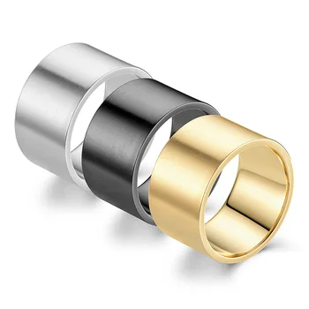 Модерен мъжки пръстен от неръждаема стомана ширина 12 мм - ще добави пикантност на вашия начин