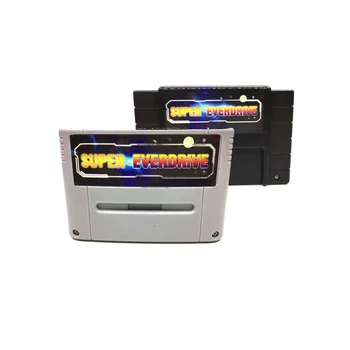 Игрална карта Super 800 in 1 Pro Remix за 16-битова конзола за игри SNES, касета Super EverDrive, сив