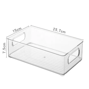 1 бр. пластмасова прозрачна кутия за съхранение на свеж, хладилник, кутия за съхранение на свеж, фризер за плодове и зеленчуци, кухненски кутия за съхранение