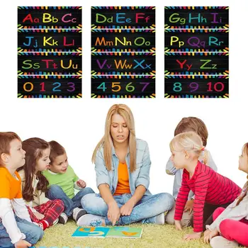 Стикери за стена с азбука, Плакати с Професия за деца, Образователни играчки, Акварелни Обучение на Етикети с Професия за