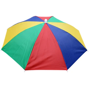 Здрава Практически Шапка-чадър, Сгъваем Водоустойчива Външна носи етикет за услугата Стоманена тел + Шапка-чадър от полиестер за риболов