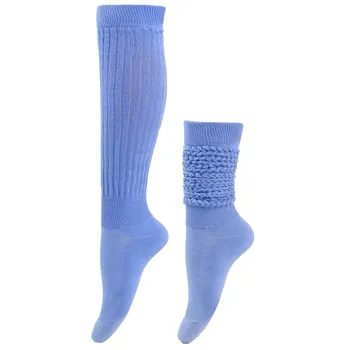 Хлопчатобумажный Дълъг чорап с припокриване За мъже и жени, Вязаный стил до коляното, монофонични Криза, чорап за обувки, Топли чорапи за краката, Пузырчатые чорапи
