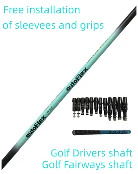 Шахти стикове за голф Autoflex blue Шахти за голф SF505xx/SF505/SF505x Гъвкав Графит вал, Без Монтажна втулка И ръкохватка