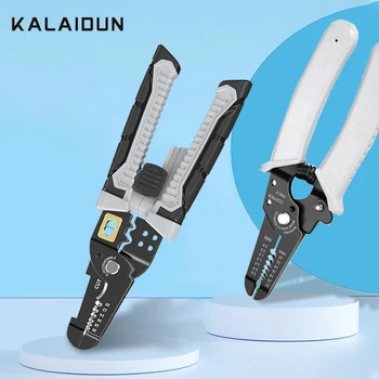 KALAIDUN Многофункционален инструмент за Източване на тел, Клещи, Клещи За Електрозахранване, Клещи за източване на кабели, Рязане на кабел, Професионални инструменти за ремонт