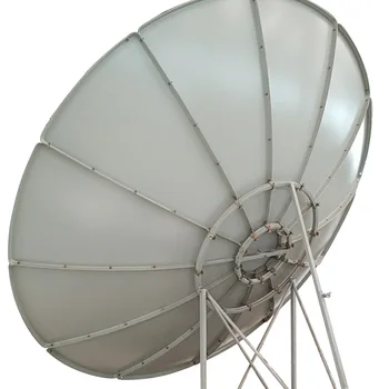 Добра производителност 240 см 2,4 м 8 фута C-обхвата, Антена с основен фокус, Сателит, Твердотельная антена, Стоманена плоча, Телевизионна антена