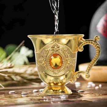 Средновековни накити Чаша за Пиене Метална чаша Многофункционален Чай Малък Компактен