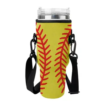 Чанта-прашка за бутилки с вода 40 грама, калъф за чаши за спортна бутилка с каишка, Аксесоари за спорт на открито, за разходки, шофиране, планински походи