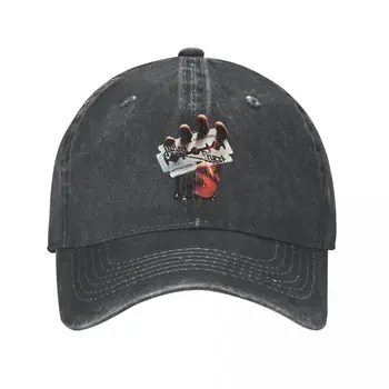Бейзболна шапка на Judas Priest, класически изтъркан деним, метални шапки в стил пънк, Мъжки и дамски шапки за активна почивка, шапка