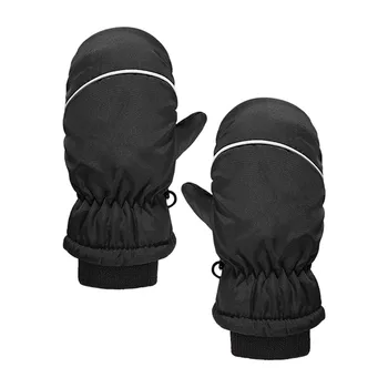 1 Чифт Ски варежек, ръкавици, Детски водоустойчиви топли детски снежни ръкавици за момчета и момичета, детски ръкавици за бебета и малки деца, шарени детски ръкавици