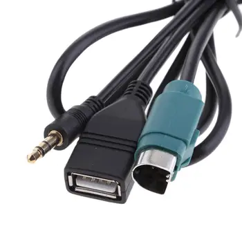 USB AUX аудио кабел Авто Свързващ кабел-адаптер за/iPod