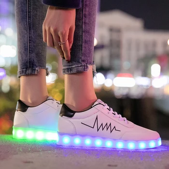 Размер 34-46, USB зарядно устройство, Светещите Маратонки, Детски ежедневни обувки с led осветление, Led чехли за момчета, Светещи Маратонки за момичета, Сватбени обувки