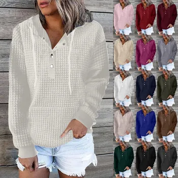 Качулки копчета, Съкратен Блузи, Женски, мек вълнен плат Пуловер на една четвърт, Hoody, Дамски Модни Дамски блузи с цип