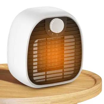 Мини-електрически нагревател 1000 W, тенис на нагревател за тази малка стая С термостат, Мини-тихи нагреватели за зимна топлина, идеални за спални