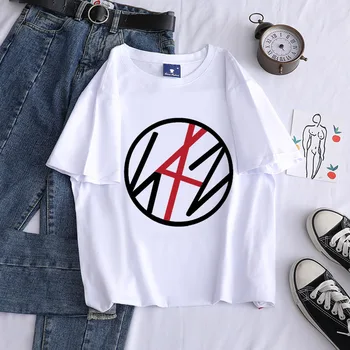 Ежедневна тениска Унисекс с Кръгло деколте и къс ръкав с логото на KPOP Бездомни Деца, Лятна памучен Градинска облекло За горещи момичета, Подарък HyunJin Han STAY