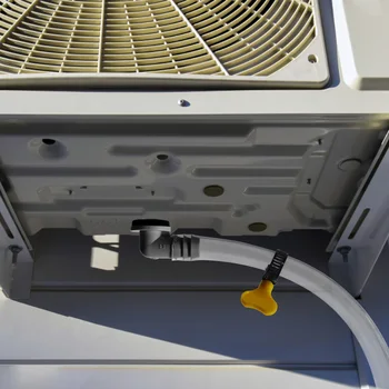 Дренаж маркуч климатик 9,8 фута, гъвкава запечатани сливная тръба на захранващ адаптер, преносим комплект за източване на климатика за мини-сплит система