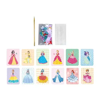 Учебник по одеванию принцеса Рокля на Принцеса с 3D вложка, Художествено творчество, занаяти, рисовальные дъски за момичета, Деца, Деца