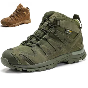 Оригинални Мъжки туристически обувки TopFight Mid, Cordura, Размер 39-45, тактическа бойна обувки, Кожени армейските ловни военни маратонки