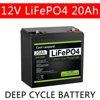12V 20Ah Литиево-желязо-фосфатный батерия Вграден BMS, за детски скутер е 12.8 V Подмяна на Лодка Двигател LiFePO4 Батериите